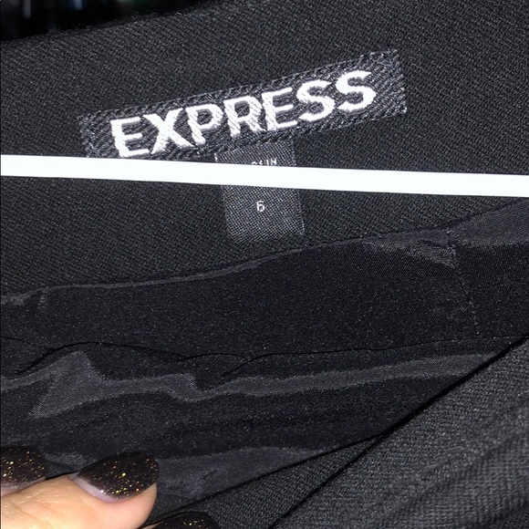 Black pencil skirt express size 6 - Picture 2 of 3